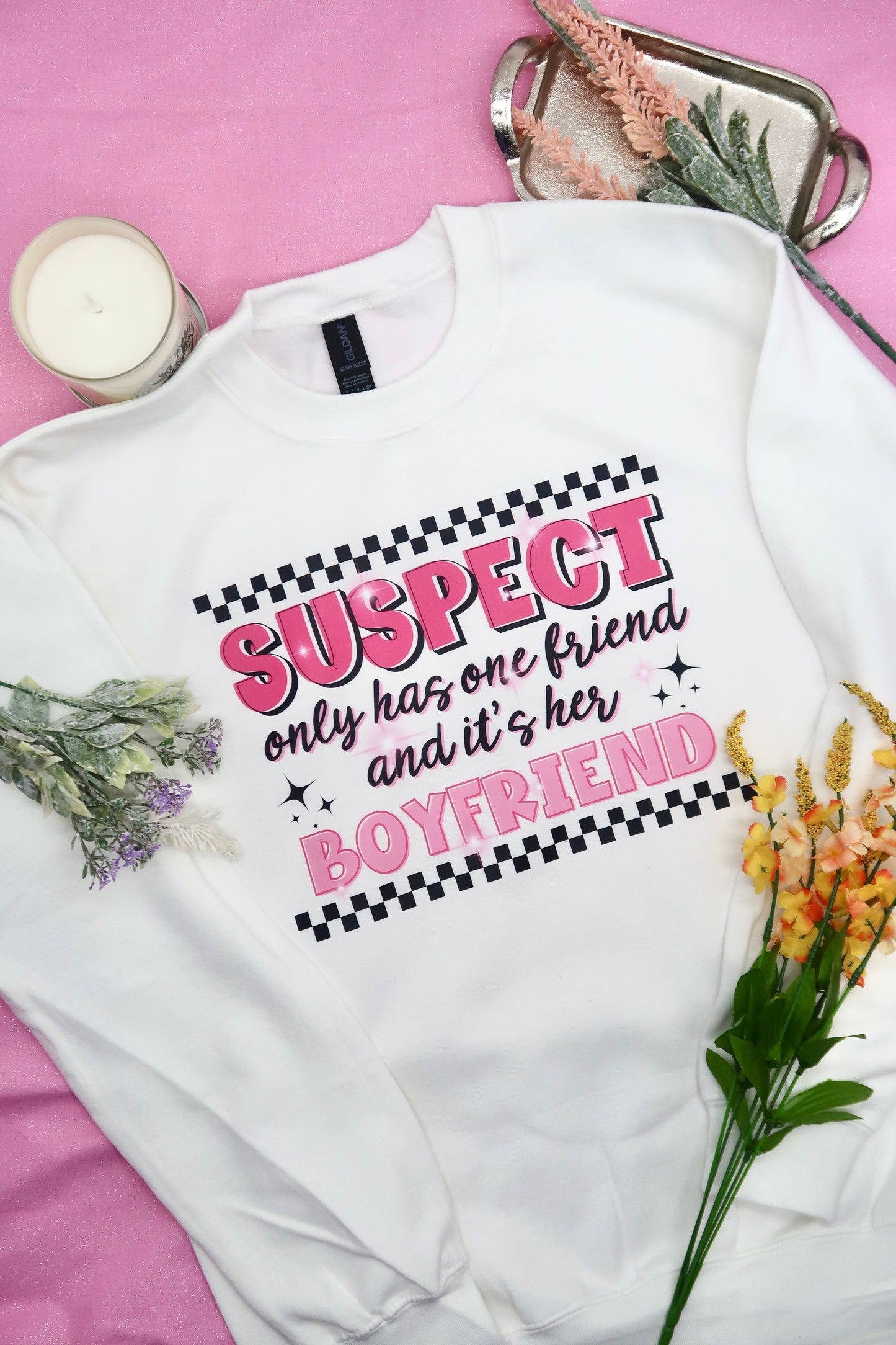 Suspect Only Has One Friend And It's Her Boyfriend Crewneck