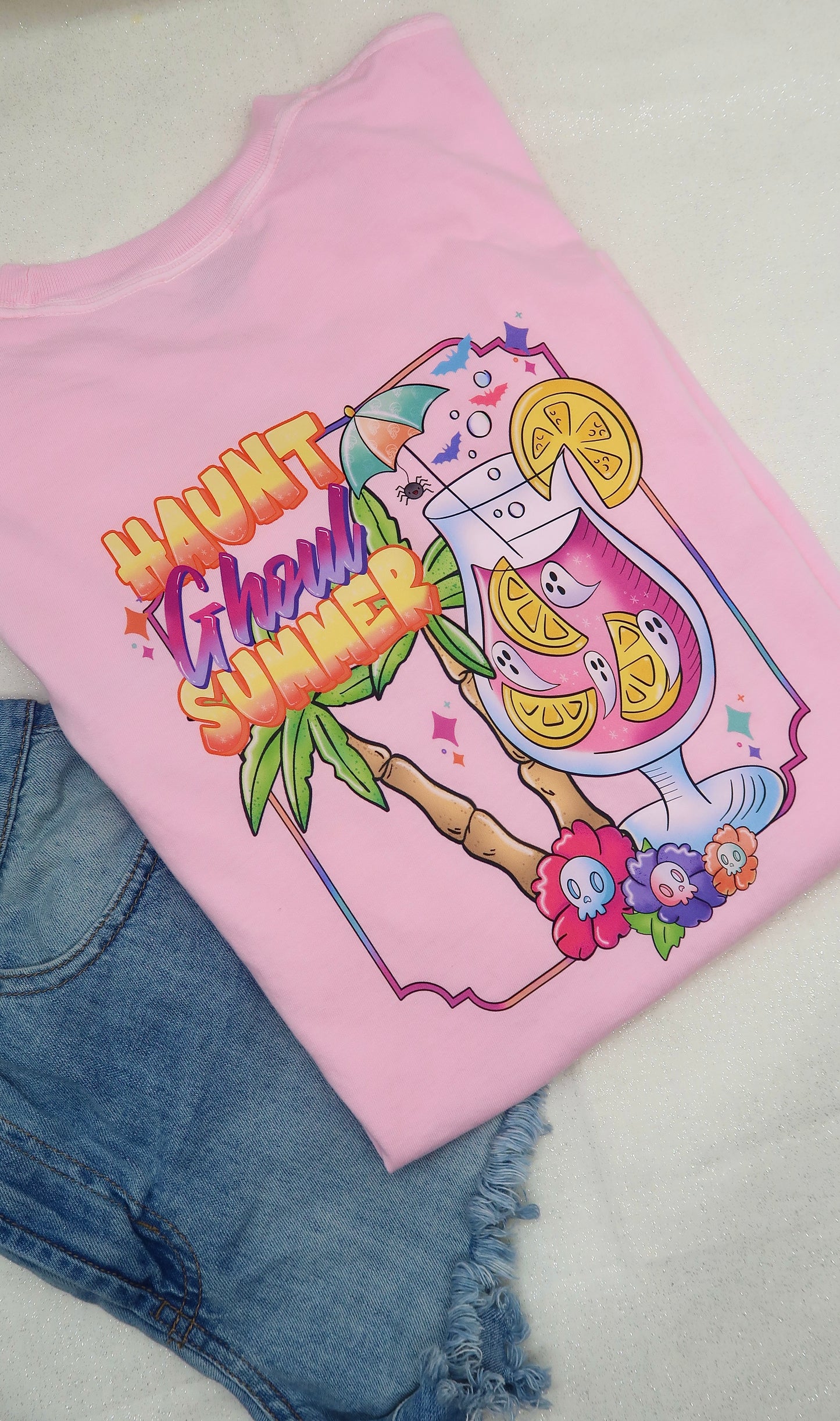 Haunt Ghoul Summer T-shirt (Blossom)