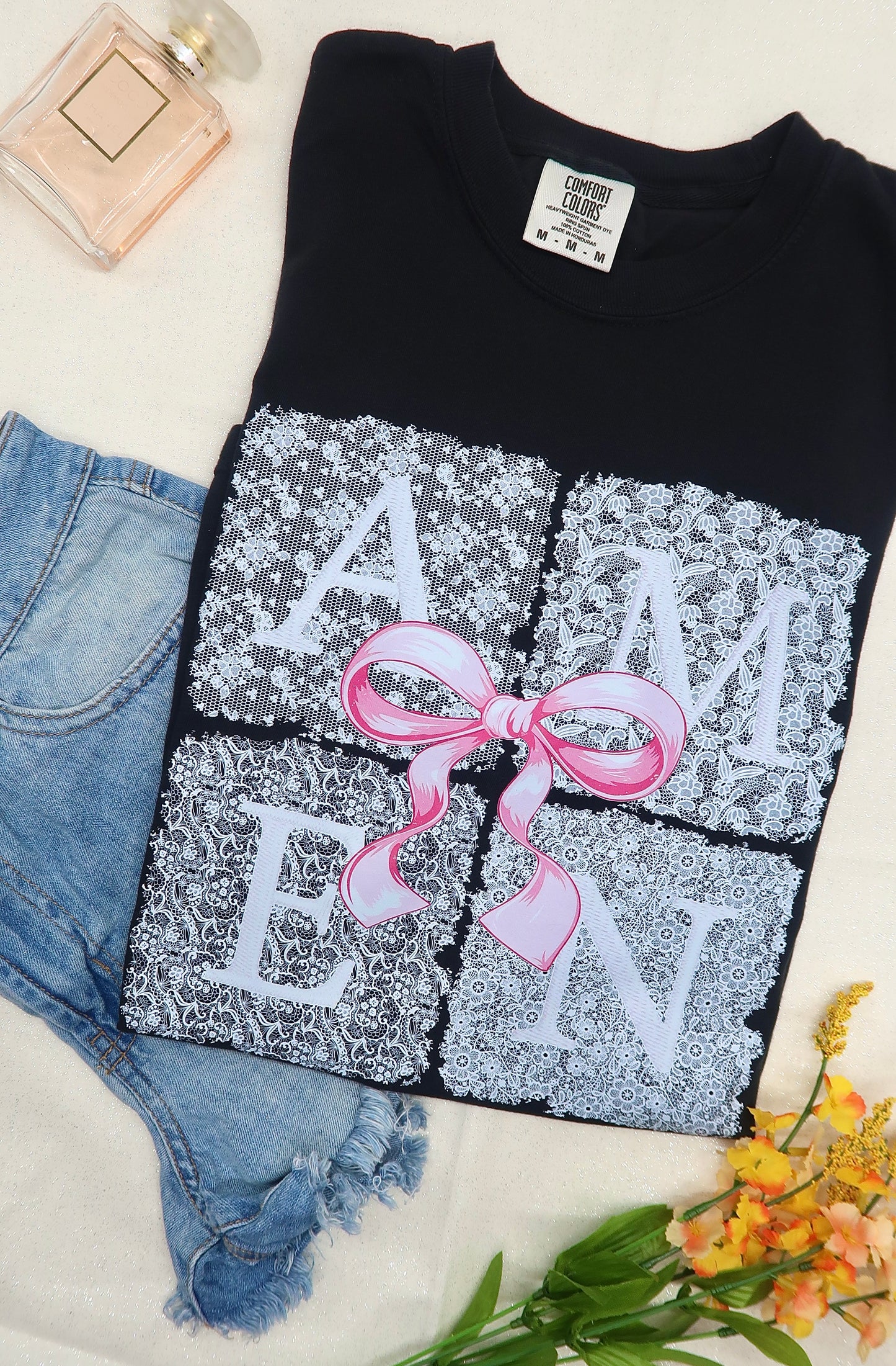 AMEN Lace T-shirt (Black)