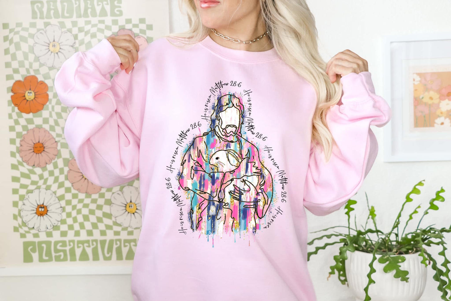 Jesus Painted Sweatshirt