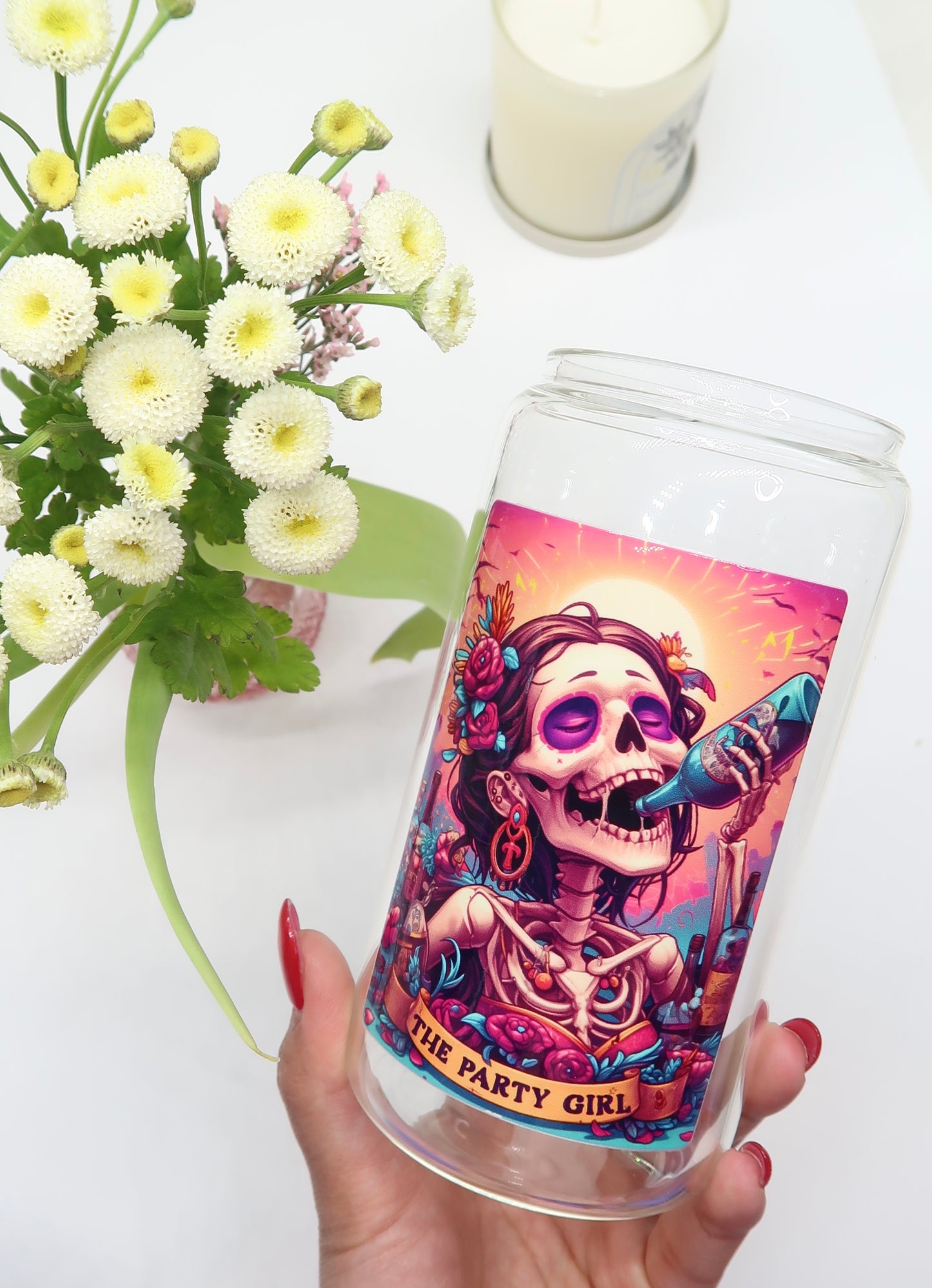 Skeleton Tarot Cards Collection - The Party Girl