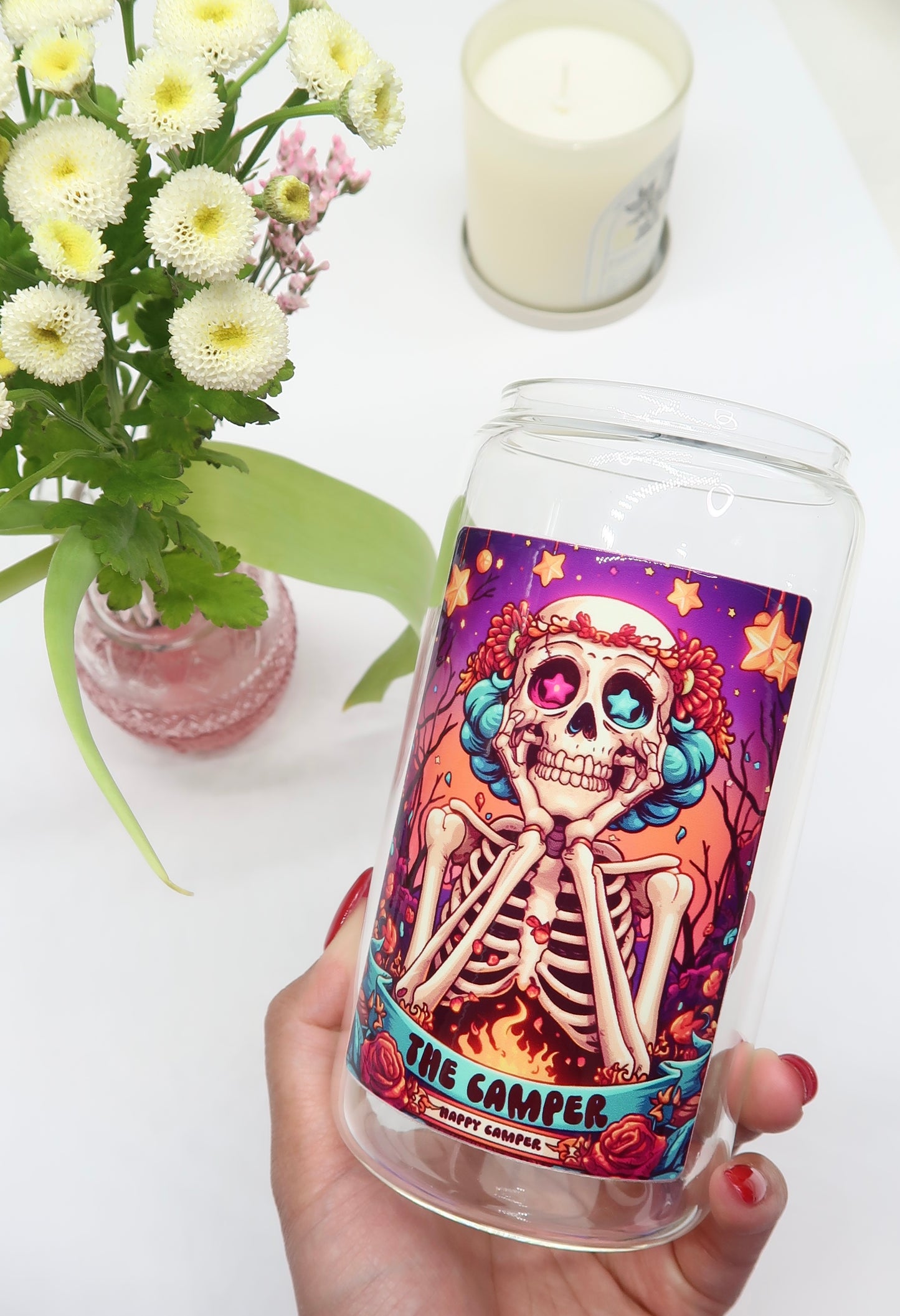 Skeleton Tarot Cards Collection - The Camper