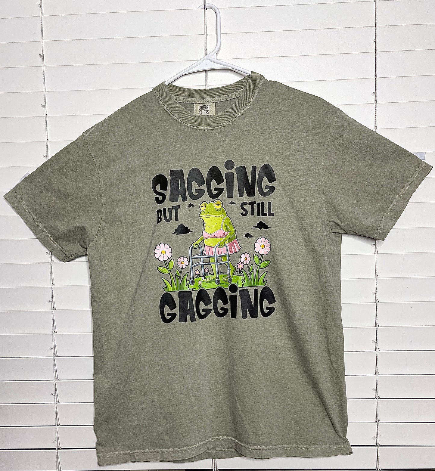 Sagging But Still Gagging Tshirt (Light Green)