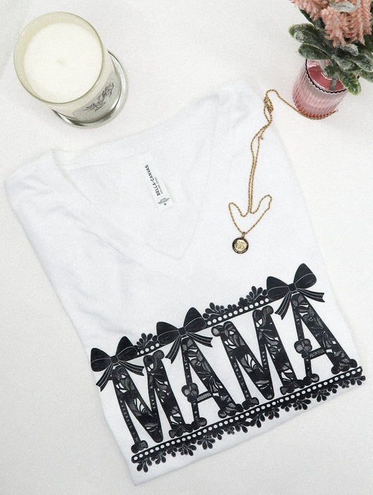 Mama V-neck Tee