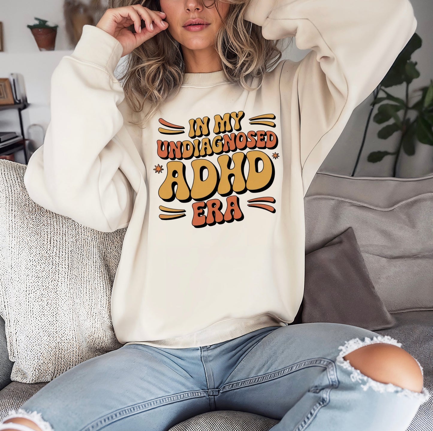 In My Undiagnosed ADHD Era Crewneck