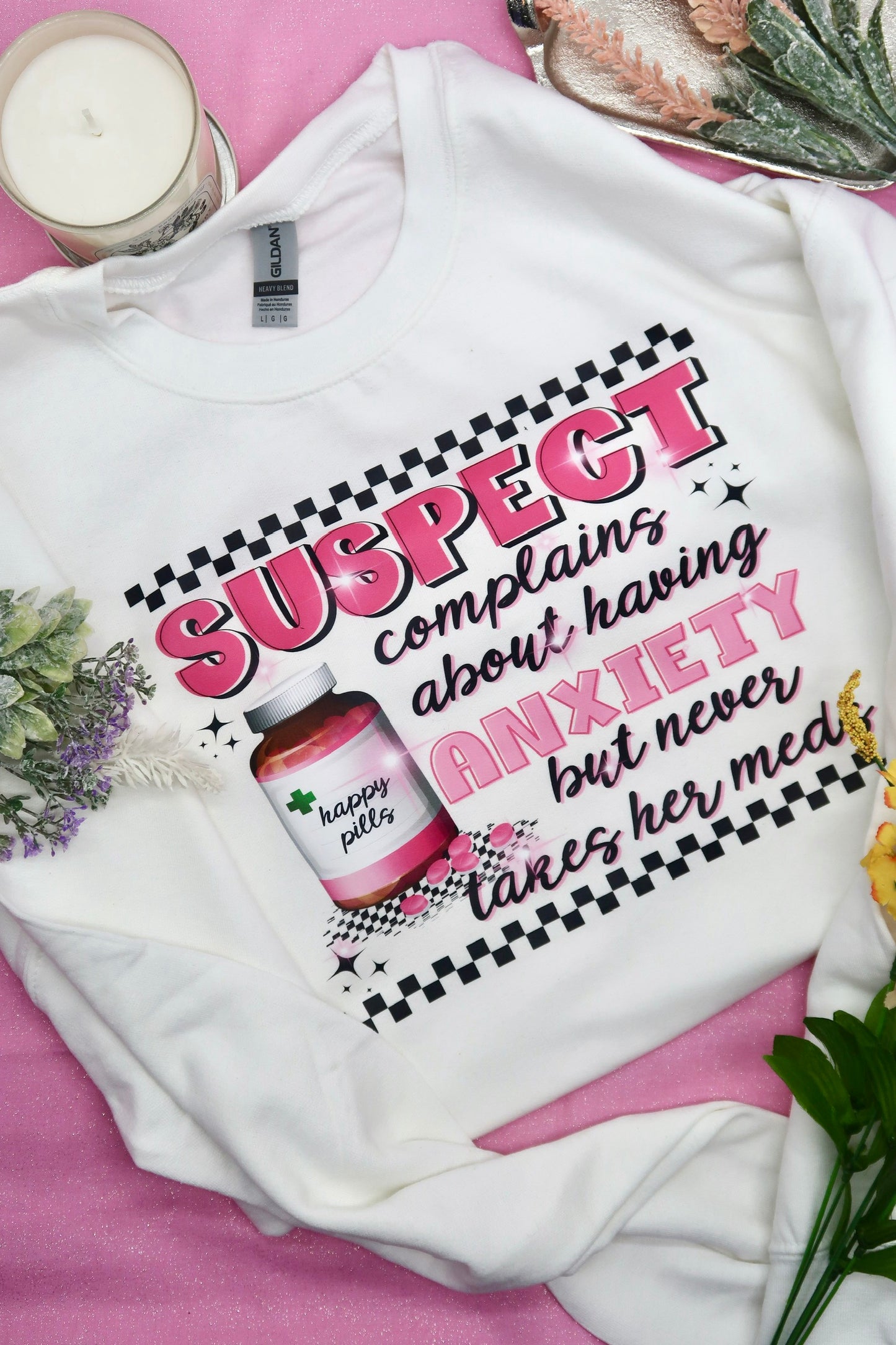 Suspect Complains About Anxiety Crewneck