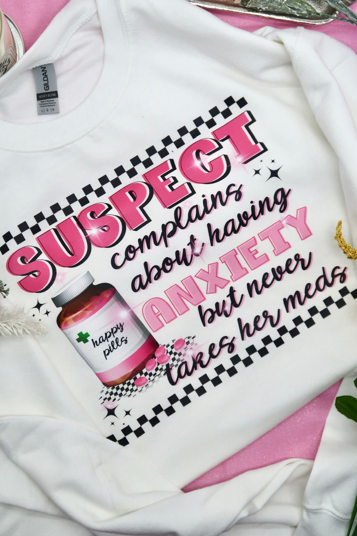 Suspect Complains About Anxiety Crewneck