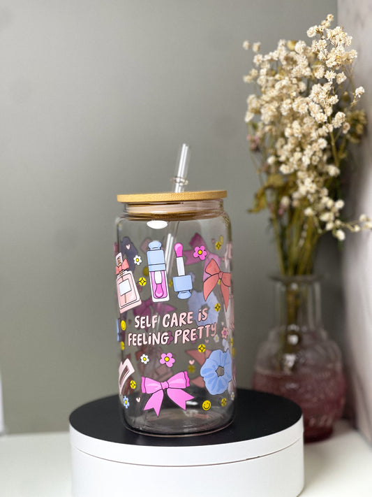 Self care Glass Cups [doubled sided]