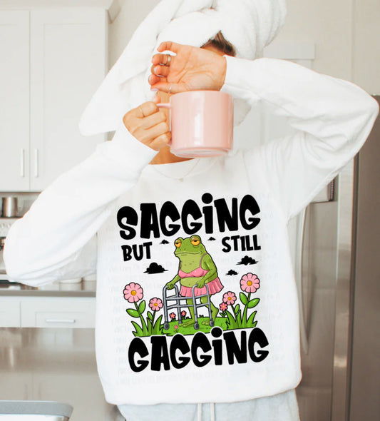 Sagging But Still Gagging Tshirt (Light Green)